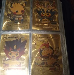 Gold Pokemon cards fan made